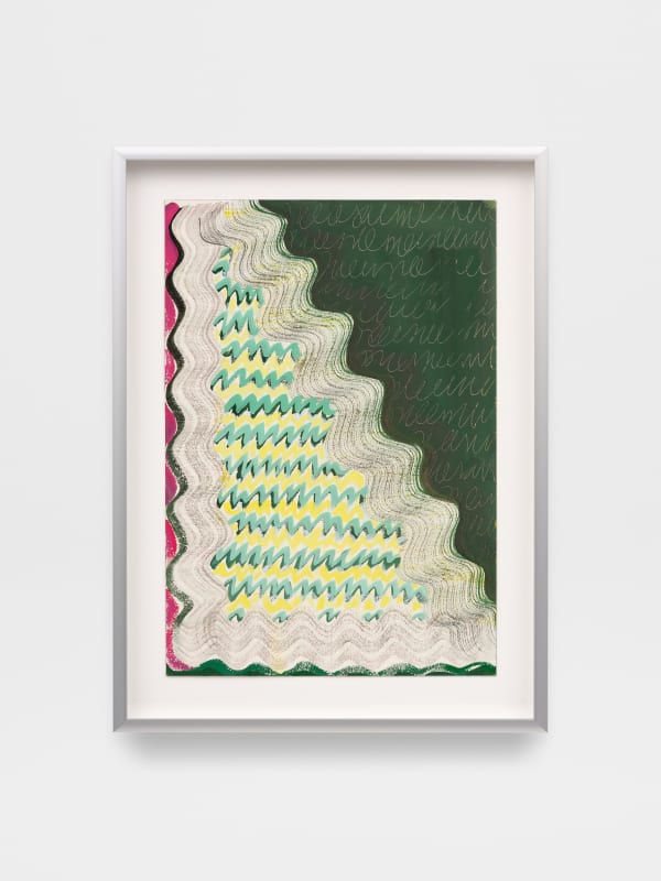 Alex Olson Untitled, 2023 Gouache on paper 10 x 7 in 25.4 x 17.8 cm Framed: 12 1/2 x 9 1/4 in 31.8 x 23.5 cm