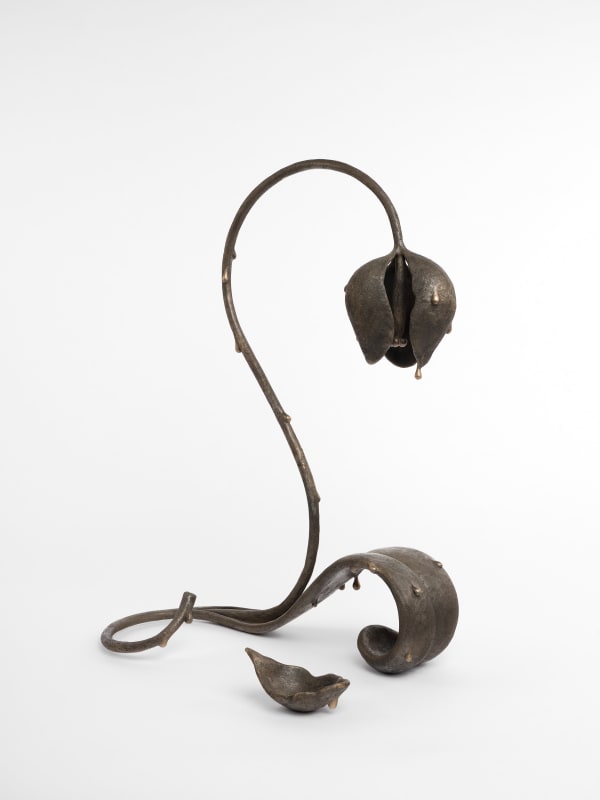 Koak Bather, 2022 Bronze with silver nitrate patina 26 x 18 x 9 in 66 x 45.7 x 22.9 cm Edition of 6 plus 2 artist's proofs (Edition record)