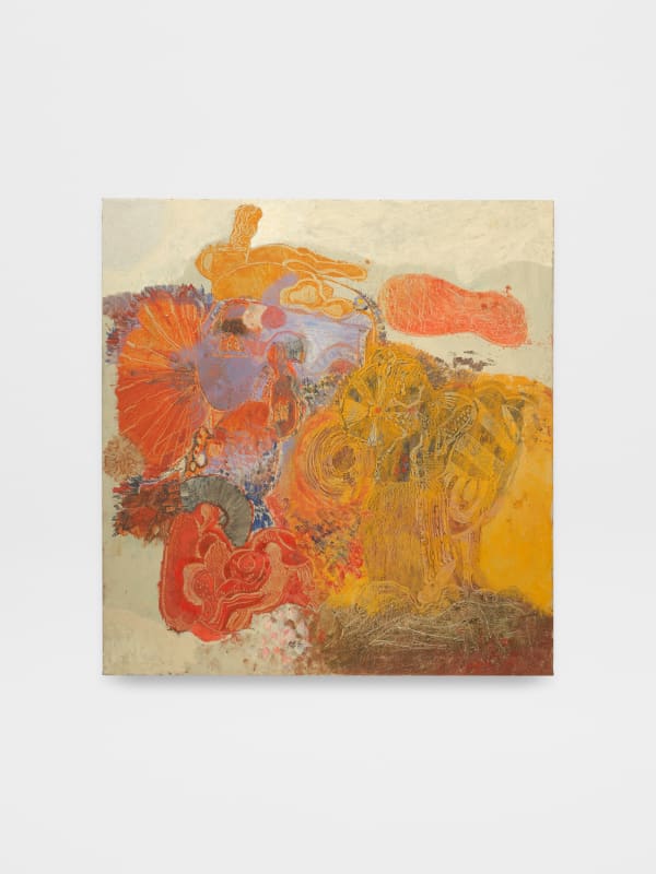 Rafael Delacruz Untitled, 2025 Palm tree ash and oil on canvas 38 x 36 in 96.5 x 91.4 cm