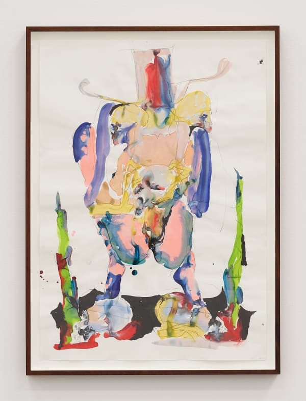 LIAM EVERETT UNTITLED (CILIARY BODY), 2020 Signed and dated on verso Ink, salt, graphite and charcoal on Canson paper Paper: 33 1/8 x 23 3/8” Framed: 35 3/4" x 26"