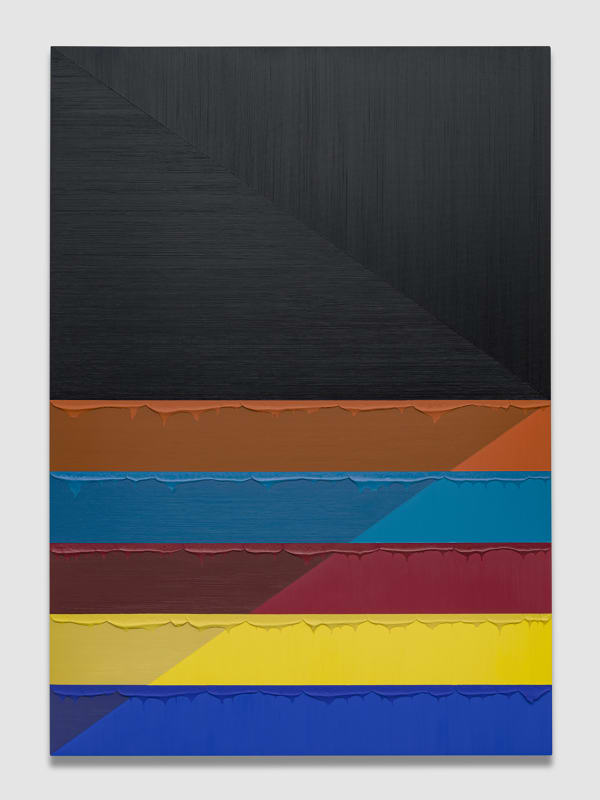 ALEX OLSON POINT, 2020 Oil and modeling paste on canvas 75 x 53 in 190.5 x 134.6 cm