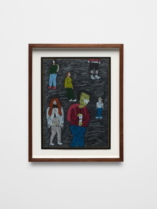 Louis M Schmidt Some Humans At SFABF 2022, 2022 Colored pencil on paper 12 x 9 in 30.5 x 22.9 cm Framed: 15 1/4 x 12 1/4 in 38.7 x 31.1 cm