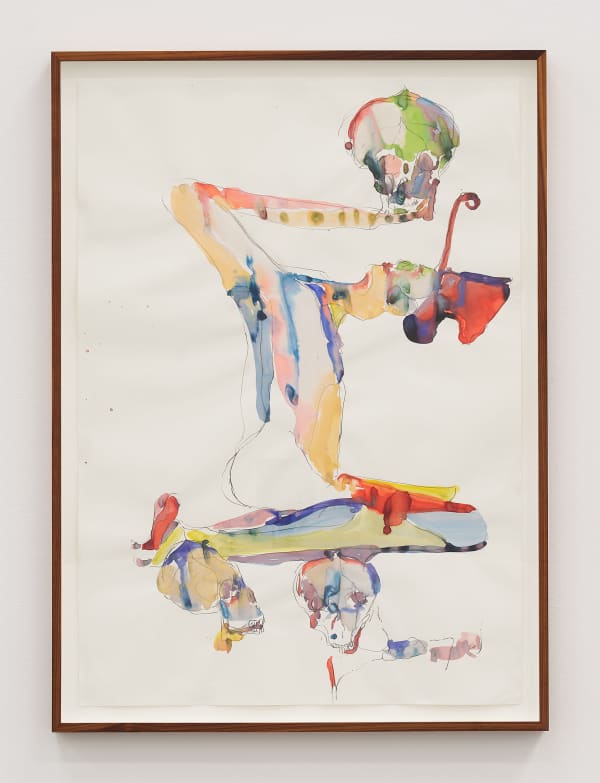 LIAM EVERETT UNTITLED (CHOROID), 2020 Signed and dated on verso Ink, salt, graphite and charcoal on Canson paper Paper: 33 1/8 x 23 3/8” Framed: 35 3/4" x 26"