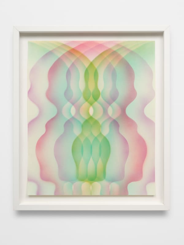 Eddie Ruscha Untitled 7, 2022 Acrylic on paper 20 x 17 in 50.8 x 43.2 cm