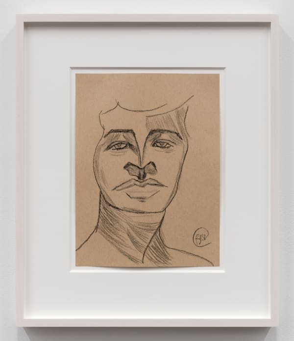 Reggie Burrows Hodges Invented Portrait Study: Squealev, 2022 Graphite on paper 12 x 9 in 30.48 x 22.86 cm Framed: 19 1/4 x 16 1/4 x 1 1/2 in 48.89 x 41.27 x 3.81 cm