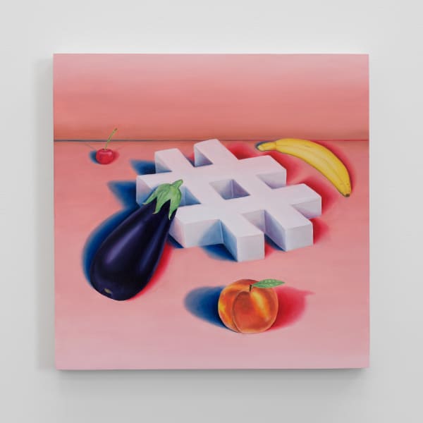 Troy Lamarr Chew II Textual Relations, 2021 Signed & dated on verso Oil on panel 24 x 24 in 61 x 61 cm