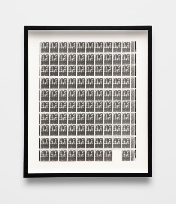 Lynn Hershman Leeson Identity Face Stamps, 1966-72 Stamps 12 1/2 x 10 5/8 in 31.8 x 27 cm Edition of 7 (#2/7)