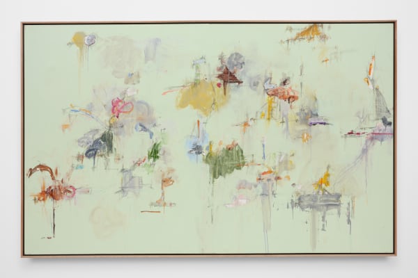 Kikuo Saito Spanish Rock, 1999 Oil on canvas 58 x 92 1/4 x 2 in 147.3 x 234.3 x 5.1 cm