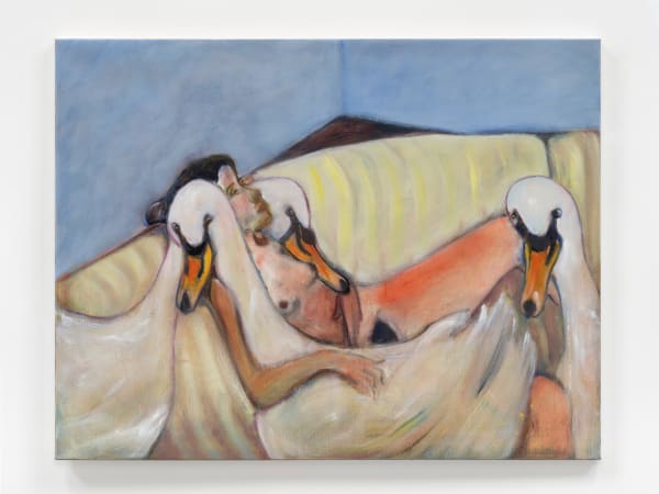 Rosalind Nashashibi Here While I Disappear, 2024 Oil on canvas 33 1/2 x 43 1/4 in 85 x 110 cm