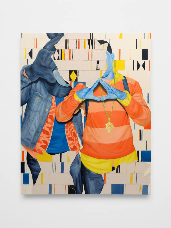 Troy Lamarr Chew II the roc, 2022 Oil and dye on canvas 60 x 48 in 152.4 x 121.9 cm