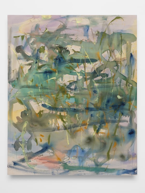 Shinpei Kusanagi Fatally Captured, 2022 Acrylic on canvas 63 3/4 x 51 3/8 in 162 x 130.5 cm