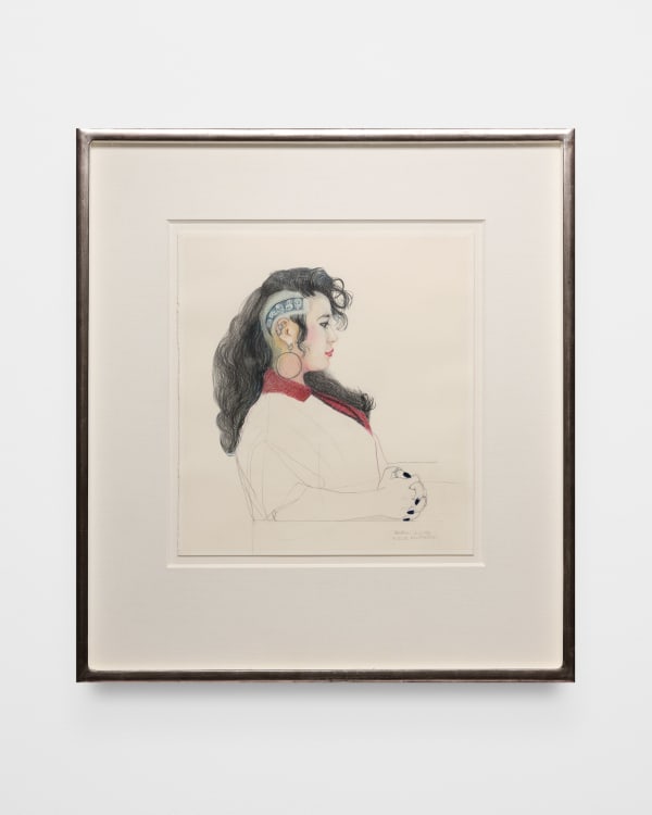 Beth Van Hoesen Esther, 1988 Colored pencil, graphite, collage on paper 19 3/4 x 18 1/8 in 50.2 x 46 cm Framed: 33 1/2 x 30 1/2 in 85.1 x 77.5 cm