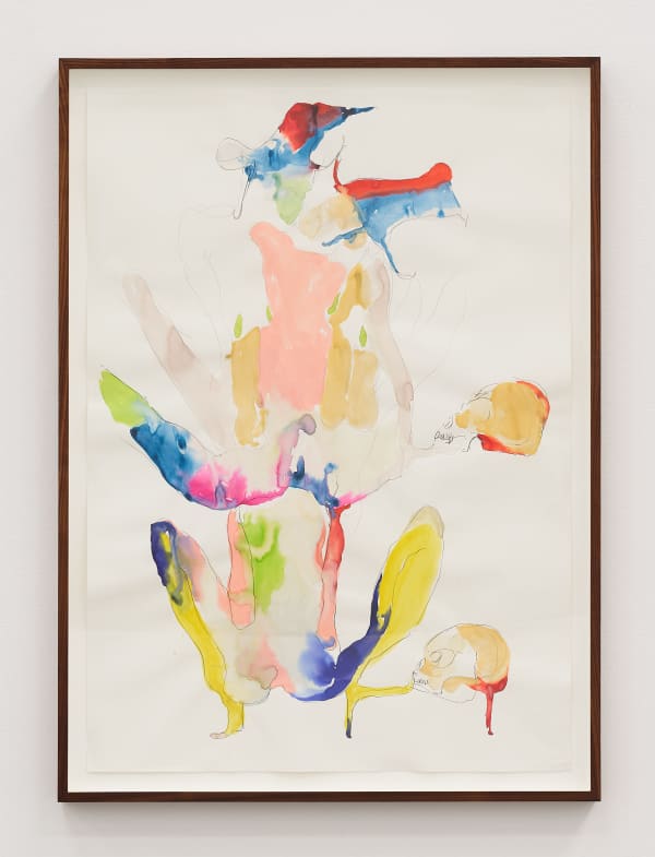 LIAM EVERETT UNTITLED (PECTEN), 2020 Signed and dated on verso Ink, salt, graphite and charcoal on Canson paper Paper: 33 1/8 x 23 3/8” Framed: 35 3/4" x 26"