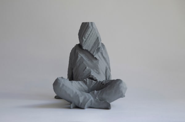 Lau Wai Visibly Invisible (Gray), 2020 3D print with PLA 4 3/4 x 4 7/8 x 4 7/8 in 11.9 x 12.4 x 12.4 cm Edition of 5