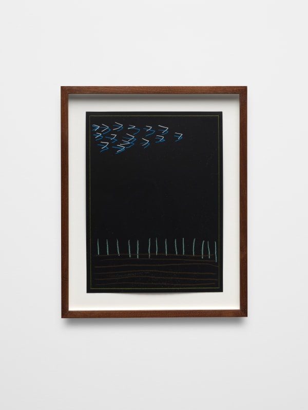 Louis M Schmidt It Will Be Peaceful When We Are Gone, 2022 Colored pencil on paper 12 x 9 in 30.5 x 22.9 cm Framed: 15 1/4 x 12 1/4 in 38.7 x 31.1 cm