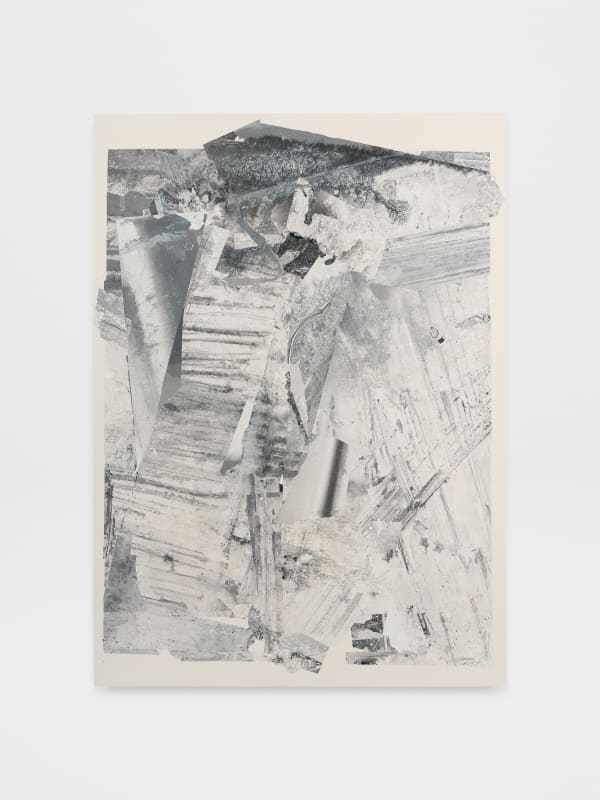 Zheng Chongbin Cold Mountain, 2024 Ink, Acrylic, Xuan paper 75 1/2 x 54 1/4 in 191.8 x 137.8 cm