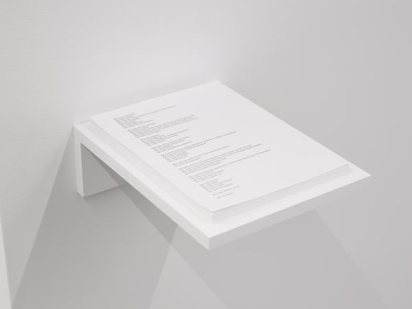 Zarouhie Abdalian and Joseph Rosenzweig We can decide, 2021 Ink on 8 1/2 x 11 in. paper Dimensions variable