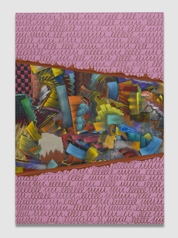 ALEX OLSON OTHER LOGICS, 2020 Oil and modeling paste on canvas 71 x 50 in 180.3 x 127 cm