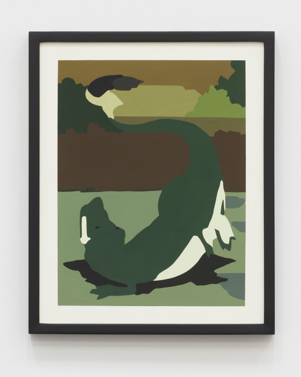 LAEH GLENN WACK, 2020 Oil on canvas, painted frame 21 1/4 x 17 1/4 in 54 x 43.8 cm