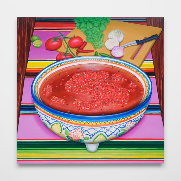 Troy Lamarr Chew II No, not like Tostitos, 2021 Oil on canvas 35 x 35 in 88.9 x 88.9 cm