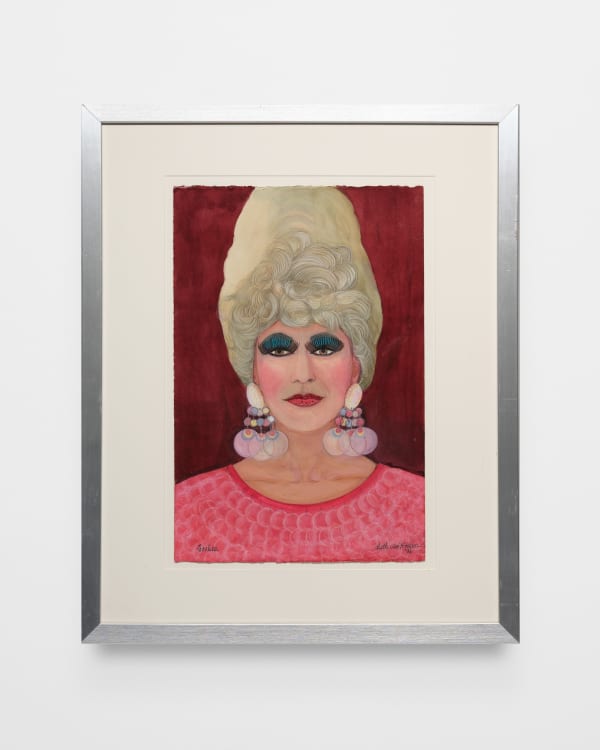Beth Van Hoesen Cookie, 1996 Watercolor, colored pencil, graphite, glitter on paper 18 3/8 x 13 1/2 in 46.7 x 34.3 cm Framed: 32 x 26 in 81.3 x 66 cm (Edition record)