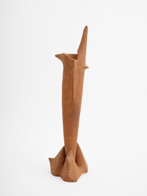 Adaline Kent To an Ancient God, 1954 Terracotta (two pieces) 22 1/2 x 6 1/2 x 6 1/2 in 57.1 x 16.5 x 16.5 cm
