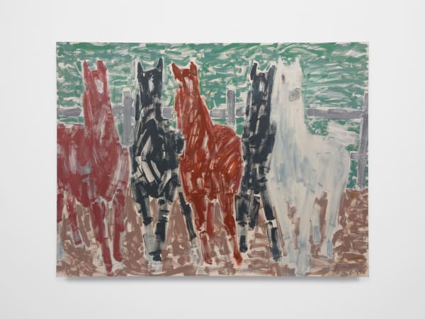 Stephen Pace Untitled (horses), 1999 Oil on canvas 72 x 96 in 182.9 x 243.8 cm