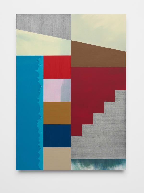 Alex Olson Inhabit (Plan), 2022 Oil, modeling paste, and pencil on canvas 41 x 29 in 104.1 x 73.7 cm