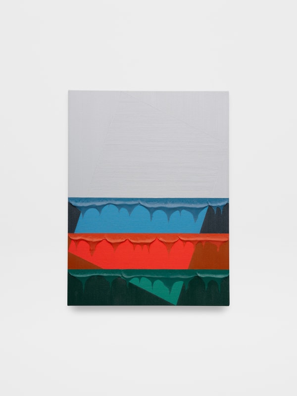 Alex Olson Shell 3, 2025 Oil and modeling paste on canvas 24 x 18 in 61 x 45.7 cm