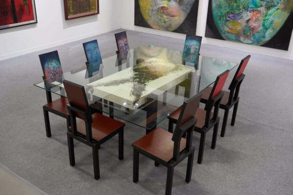 Alixe Fu 傅慶豊, A Table of Hybrid Portraits , 2018