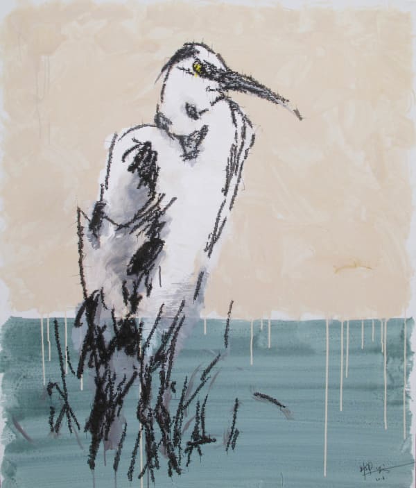 Ye Yongqing 葉永青, 草鹭 Grass Heron, 2018