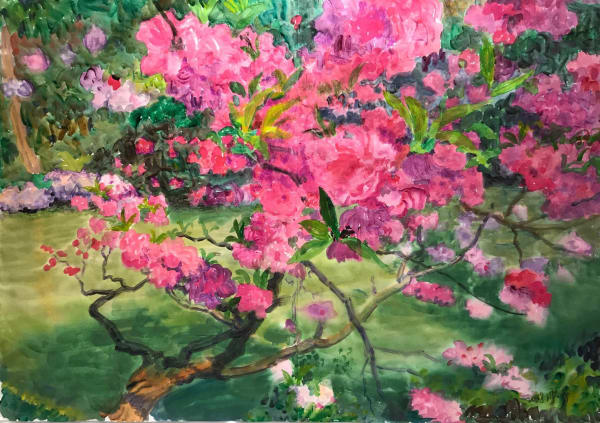 Zhou Chunya 周春芽, 《凌云一笑》, 2018