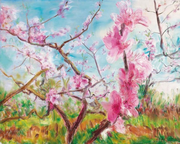 Zhou Chunya 周春芽, Cherry Blossoms Series 桃花風景系列, 2006
