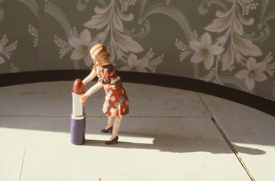 Laurie Simmons, Pushing Lipstick (Full Profile), 1979