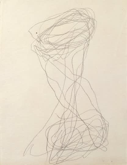 Joan Jonas, Drawing from a performance with Robert Ashley, 2003