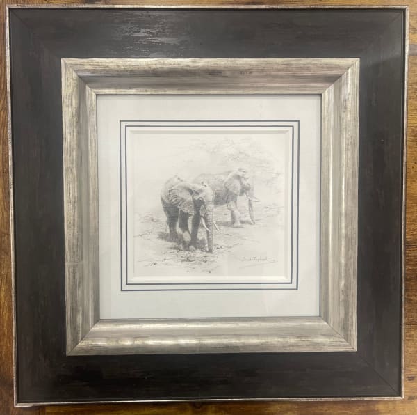 David Shepherd CBE, Two Elephants , 1979