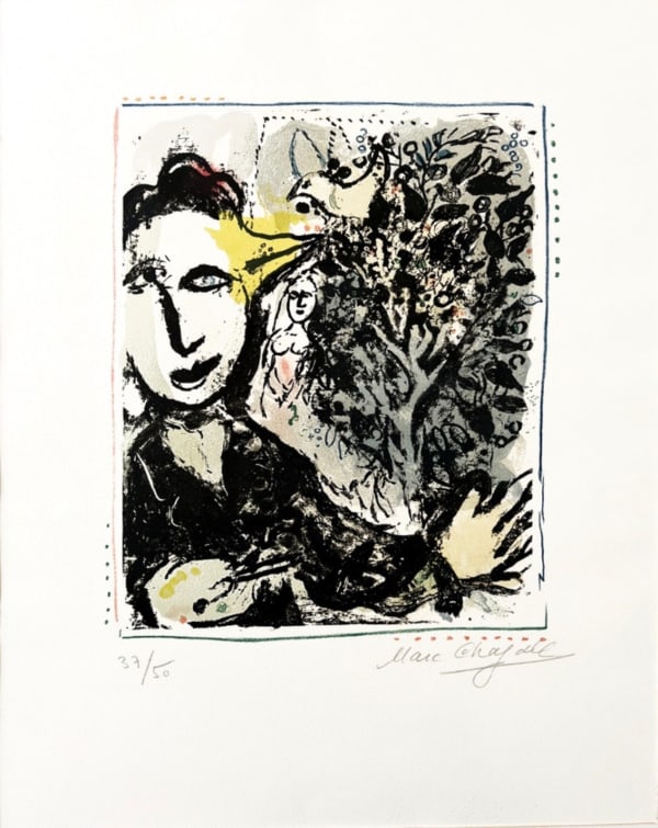 Marc Chagall, L’Oiseau-Peintre; (The Bird Painter), Paris, 1967