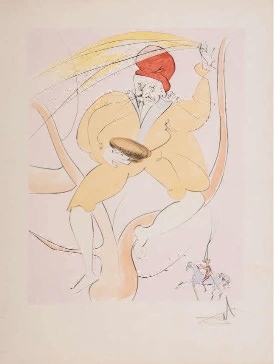 Salvador Dalí, 'Hanasakaji san' from Dali's renowned Japanese Fairy Tales suite , 1974