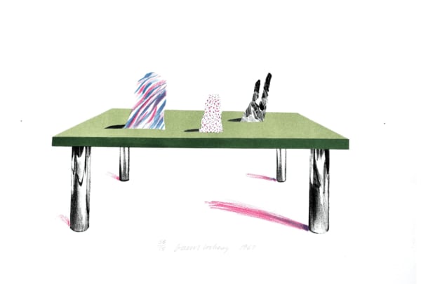 David Hockney, Glass Table with Still Life, 1969