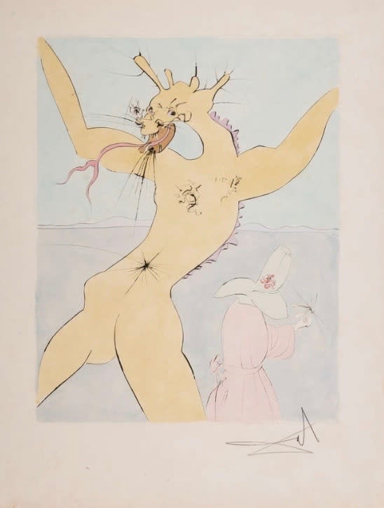 Salvador Dalí, 'Shitakiri' from Dali's renowned Japanese Fairy Tales suite , 1974