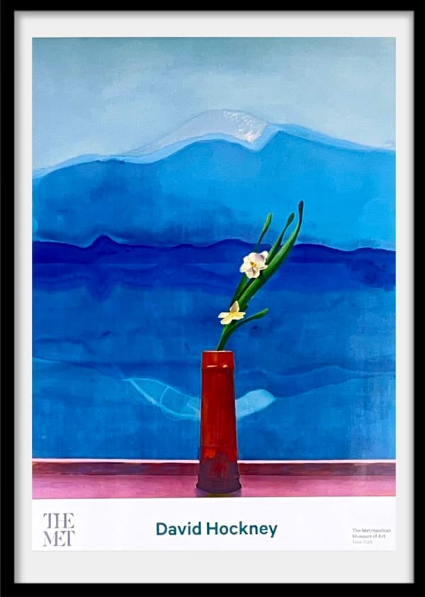 David Hockney, Mount Fuji and Flowers. The Metropolitan Museum, 2016