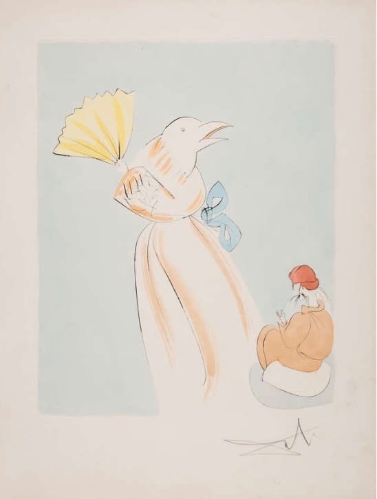 Salvador Dalí, 'Untitled' from Dali's renowned Japanese Fairy Tales suite , 1974