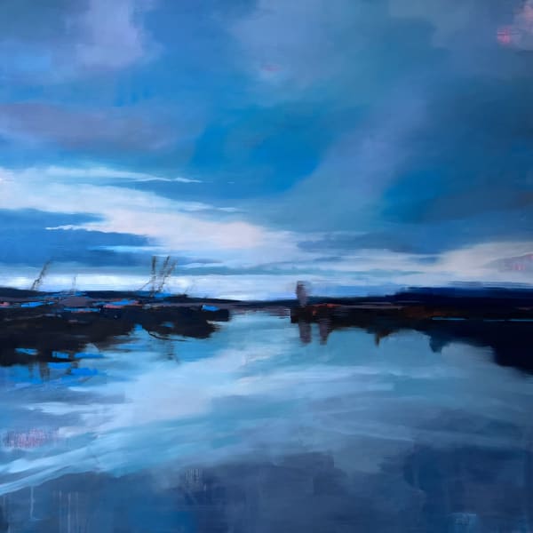 Janet Massey, Evening Light - at the Harbour, 2024