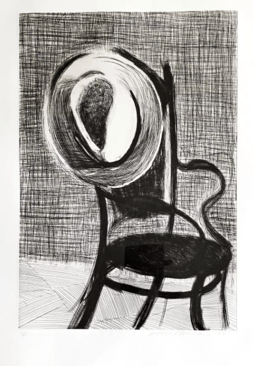 David Hockney, Hat On Chair , 1998
