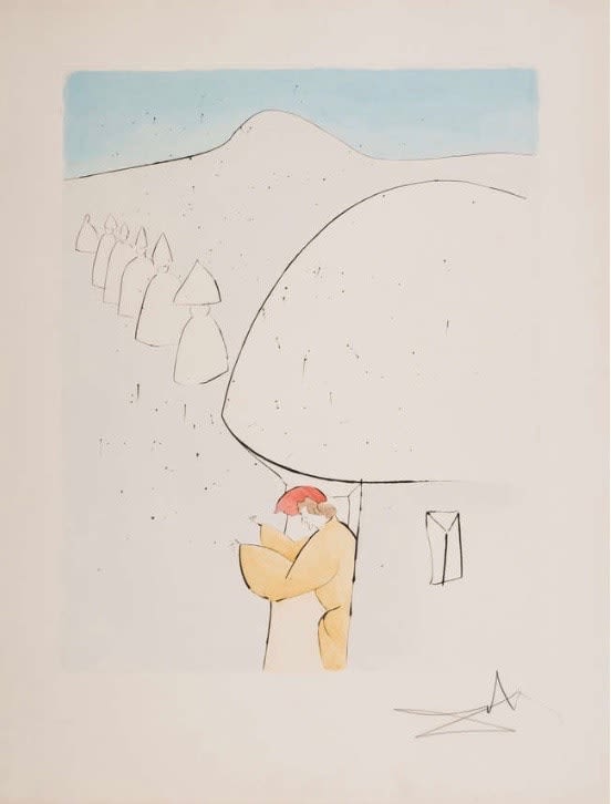 Salvador Dalí, 'Untitled' from Dali's renowned Japanese Fairy Tales suite , 1974