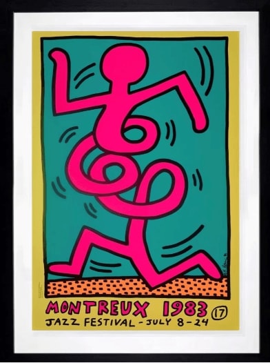 Keith Haring, Montreux Jazz Festival (Pink), 1983