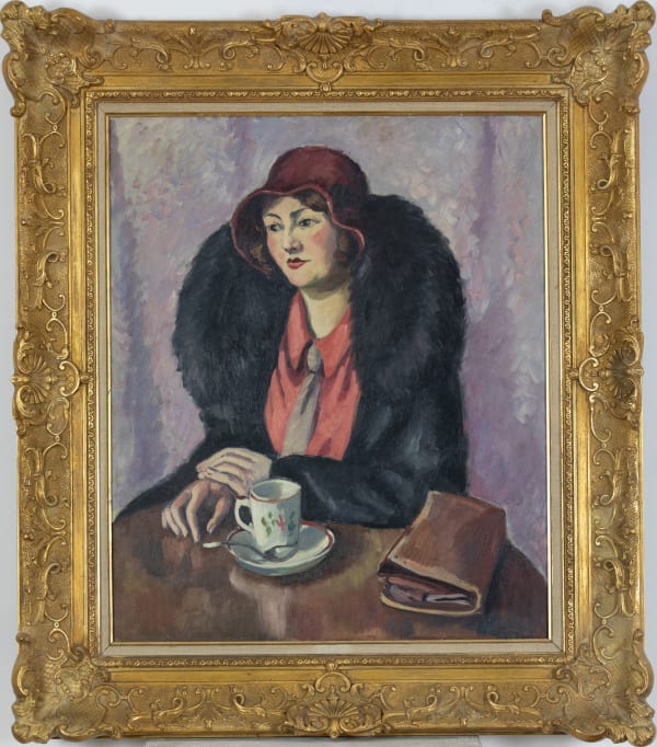 5 Generations of Camille Pissarro, Femme à la cravatte