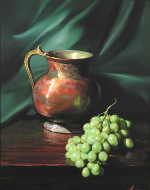 William Martin, Copper Pot and Grapes