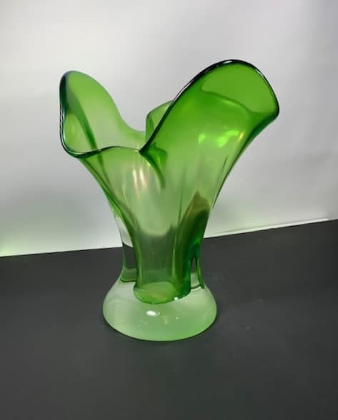Emerald Green Iridized Free Form