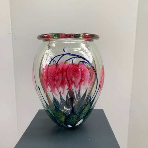 Tim Lotton, Pink Bleeding Heart Vase